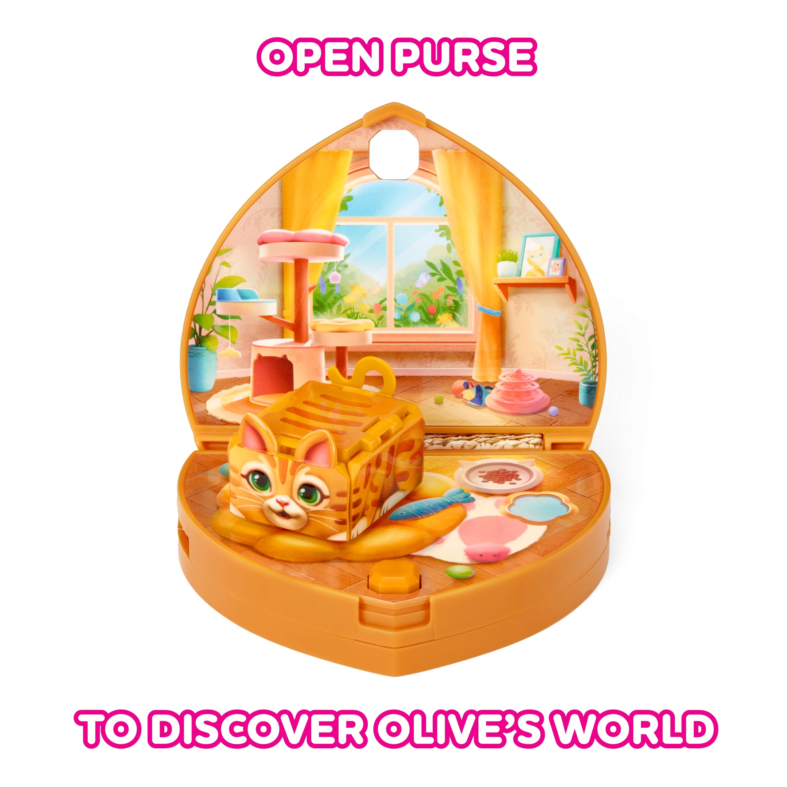 Amazon.com: Pets 2 Love Olive The Cat Toy Pet with Heart-Shaped